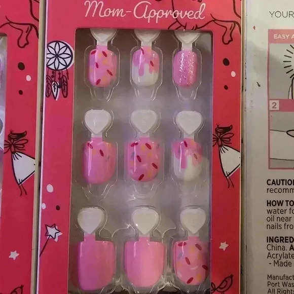 ImPress MINI childrens Fake press on nails bundle of 3 NEW - Picture 3 of 3